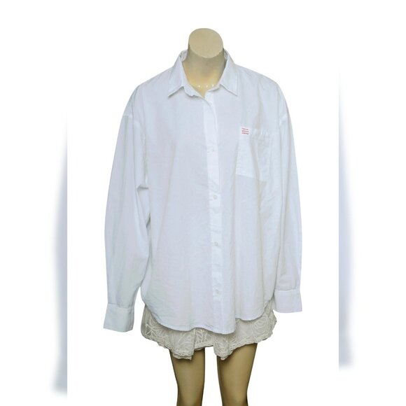 Urban Outfitters BDG Sadie Shirt Top M 8 Women Casual Long Sleeve Boho NEW 33286 - Picture 3 of 4